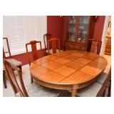 Vintage Dining Table (Bamboo Motif)
