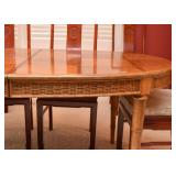 Vintage Dining Table (Bamboo Motif)