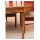 Vintage Dining Table (Bamboo Motif)