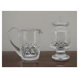 Crystal Creamer & Sugar