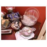 Glassware, Silver Plate, Pewter, etc.