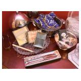 Glassware, Silver Plate, Pewter, etc.