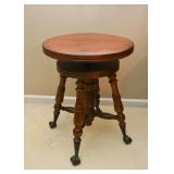 Antique Piano Stool