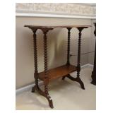 Antique Turned Spindle Leg Table (there are 2 of these)