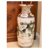Chinese Floor Vase (Cranes)
