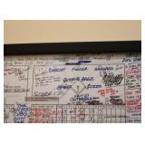 Chicago Cubs World Series Scorecard, Framed