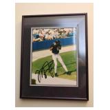 Michael Jordan Baseball Autographed Photo, Framed