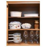 Baking Dishes, Casseroles, Corningware, Stemware