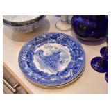 Blue Transferware Plates