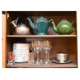Tea Kettle, Teapots, Stemware, Etc.