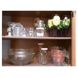 Glassware, Bowls, Measuring Cups, Jars, Stemware, Etc. 