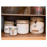White Kitchen Canisters