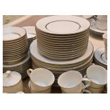 Noritake China Set (Galaxy Pattern - White with Silver Detail)