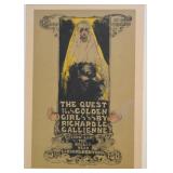 Framed Book Advertising Poster - The Quest of the Golden Girls