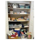 2 Closets Full of Craft Supplies