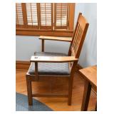 Mission Oak Dining Table & 6 Chairs by Stickley (2 Captain