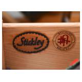 Mission Oak China Cabinet with Leaded Glass Doors by Stickley