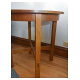 Mission Oak Round Side Table by Stickley