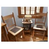 Antique Spindle Back Side Chairs