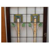 Pair of Stained Glass Windows (or cabinet doors)