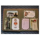 Scrapbook Album with Postcards & Greeting Cards