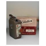 Citation 8 mm Film Camera