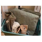 Vintage Military / US Army Bags, Tarps, Etc.