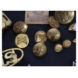 Vintage Military Buttons, Badges, Patches, Accessories, Etc.