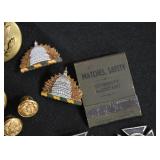 Vintage Military Buttons, Badges, Patches, Accessories, Etc.
