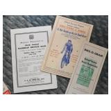 Vintage Bicycle / Bike Racing Pamphlets
