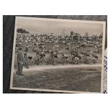 Vintage Black & White Bike Racing Photograph / Photo