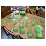 Green Depression Glass
