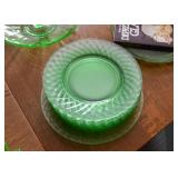 Green Depression Glass
