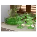 Green Depression Glass
