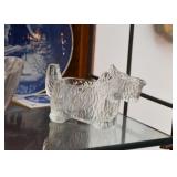 Glass Scotty Dog Container / Bowl