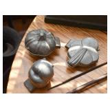 Antique Pewter Ice Cream / Chocolate Molds