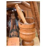 Wooden Mortar & Pestle
