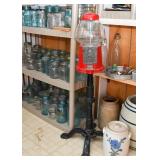Gumball Machine with Iron Stand