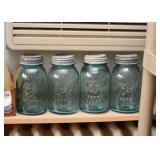 Aqua Blue Ball Jars