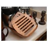 Wooden Trivets, Candlesticks