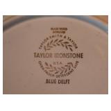 Taylor Ironstone Dinnerware (Blue Delft Pattern)