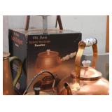 Copper Fondue Pot