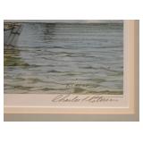 Charles Peterson Watercolor Print (Americana), "Morning Fires at Ephraim"