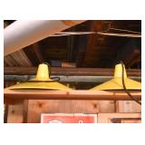 Yellow Metal Industrial Lights