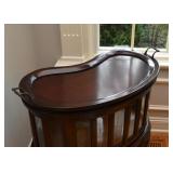 Tea Table / Cabinet with Serving Tray (includes an extra tray)