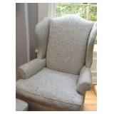 Wingback Chair with Ottoman