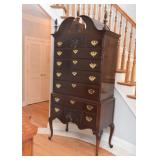 Ethan Allen Chest of Drawers with Brass Pulls