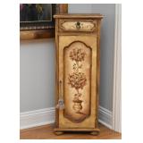 Painted Storage Cabinet with Topiary 
