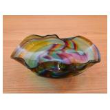 Art Glass Centerpiece Bowl