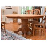 Round Dining / Kitchen Table with 6 Chairs (there are also 6 more chairs available)